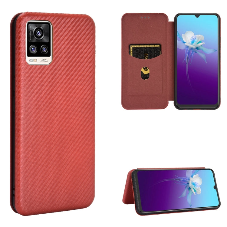 Carbon Fiber Texture Magnetic Horizontal Flip TPU + PC + PU Leather Case with Card Slot, For OPPO Realme 7i, For vivo V20 4G (Indian Version), For vivo Y73s, For Asus Zenfone Max (M2) ZB633KL, For Nokia 3.4, For Oukitel C21