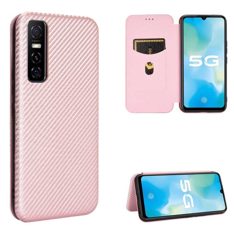 Carbon Fiber Texture Magnetic Horizontal Flip TPU + PC + PU Leather Case with Card Slot, For OPPO Realme 7i, For vivo V20 4G (Indian Version), For vivo Y73s, For Asus Zenfone Max (M2) ZB633KL, For Nokia 3.4, For Oukitel C21