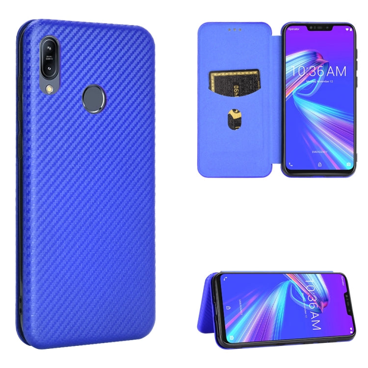 Carbon Fiber Texture Magnetic Horizontal Flip TPU + PC + PU Leather Case with Card Slot, For OPPO Realme 7i, For vivo V20 4G (Indian Version), For vivo Y73s, For Asus Zenfone Max (M2) ZB633KL, For Nokia 3.4, For Oukitel C21