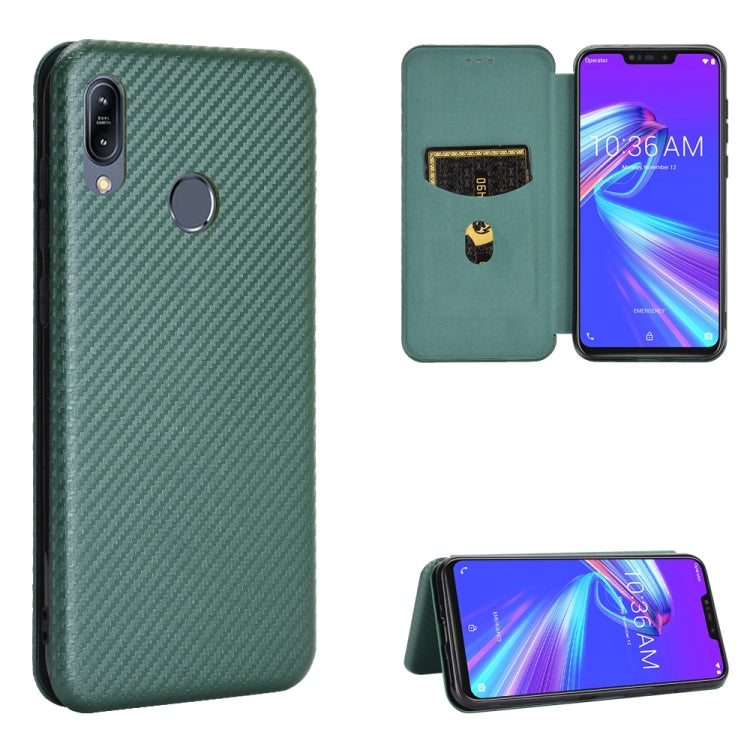 Carbon Fiber Texture Magnetic Horizontal Flip TPU + PC + PU Leather Case with Card Slot, For OPPO Realme 7i, For vivo V20 4G (Indian Version), For vivo Y73s, For Asus Zenfone Max (M2) ZB633KL, For Nokia 3.4, For Oukitel C21