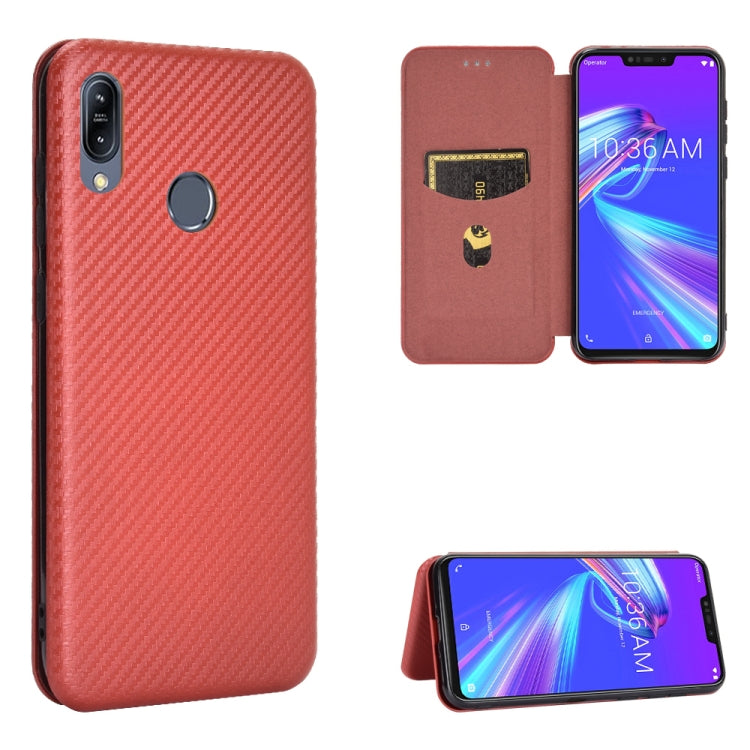 Carbon Fiber Texture Magnetic Horizontal Flip TPU + PC + PU Leather Case with Card Slot, For OPPO Realme 7i, For vivo V20 4G (Indian Version), For vivo Y73s, For Asus Zenfone Max (M2) ZB633KL, For Nokia 3.4, For Oukitel C21