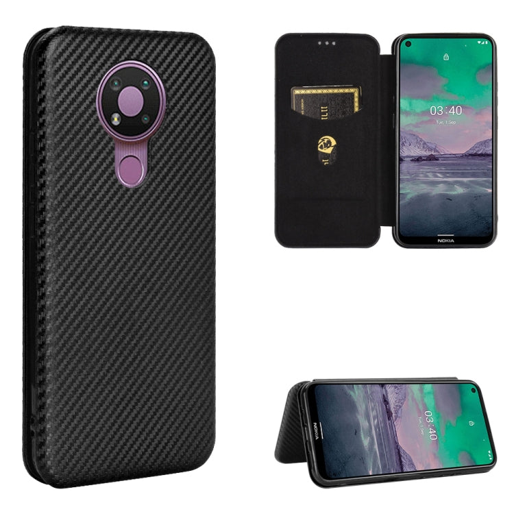 Carbon Fiber Texture Magnetic Horizontal Flip TPU + PC + PU Leather Case with Card Slot, For OPPO Realme 7i, For vivo V20 4G (Indian Version), For vivo Y73s, For Asus Zenfone Max (M2) ZB633KL, For Nokia 3.4, For Oukitel C21