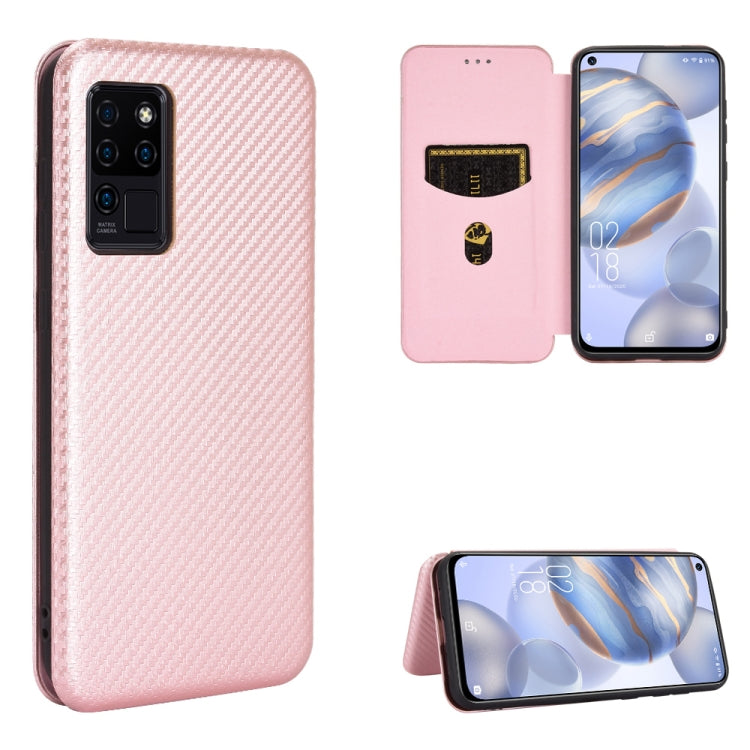 Carbon Fiber Texture Magnetic Horizontal Flip TPU + PC + PU Leather Case with Card Slot, For OPPO Realme 7i, For vivo V20 4G (Indian Version), For vivo Y73s, For Asus Zenfone Max (M2) ZB633KL, For Nokia 3.4, For Oukitel C21