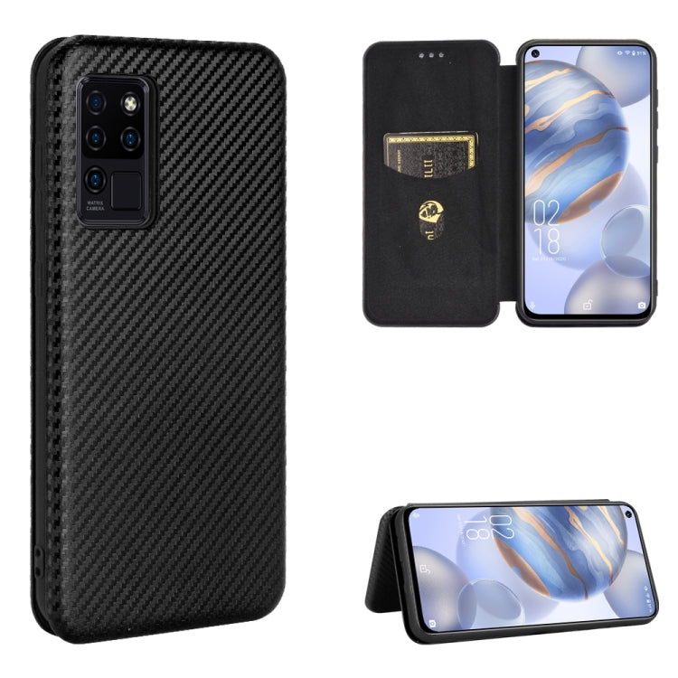 Carbon Fiber Texture Magnetic Horizontal Flip TPU + PC + PU Leather Case with Card Slot, For OPPO Realme 7i, For vivo V20 4G (Indian Version), For vivo Y73s, For Asus Zenfone Max (M2) ZB633KL, For Nokia 3.4, For Oukitel C21