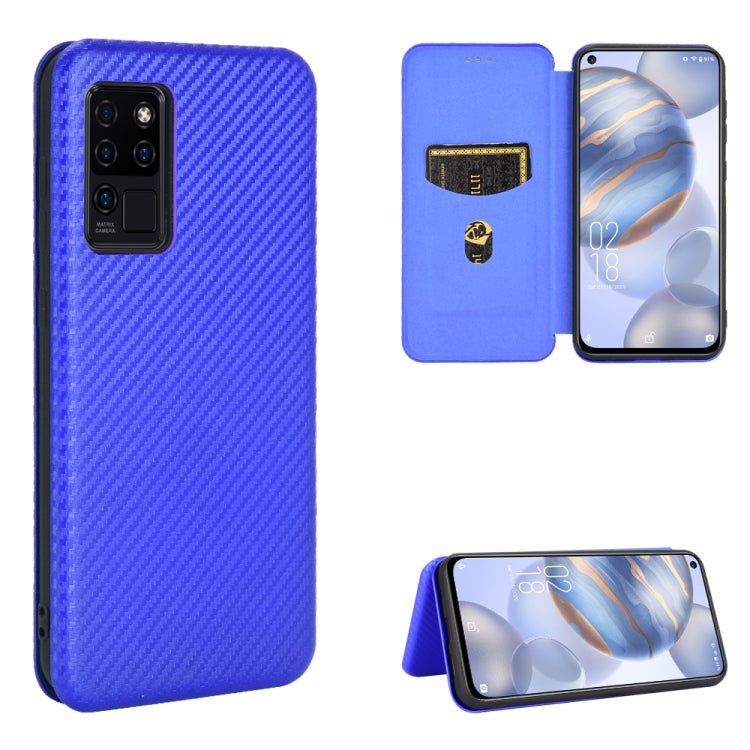 Carbon Fiber Texture Magnetic Horizontal Flip TPU + PC + PU Leather Case with Card Slot, For OPPO Realme 7i, For vivo V20 4G (Indian Version), For vivo Y73s, For Asus Zenfone Max (M2) ZB633KL, For Nokia 3.4, For Oukitel C21