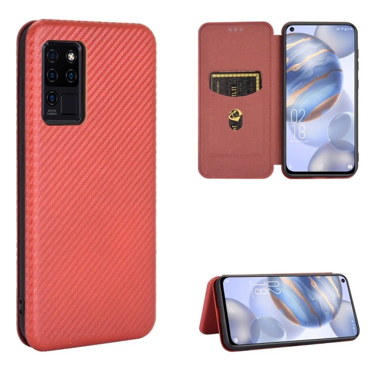 Carbon Fiber Texture Magnetic Horizontal Flip TPU + PC + PU Leather Case with Card Slot, For OPPO Realme 7i, For vivo V20 4G (Indian Version), For vivo Y73s, For Asus Zenfone Max (M2) ZB633KL, For Nokia 3.4, For Oukitel C21