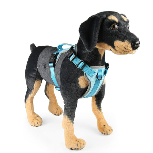FunAdd Traction Rope Reflective Breathable Nylon Pet Vest Dog Harness, Size: M