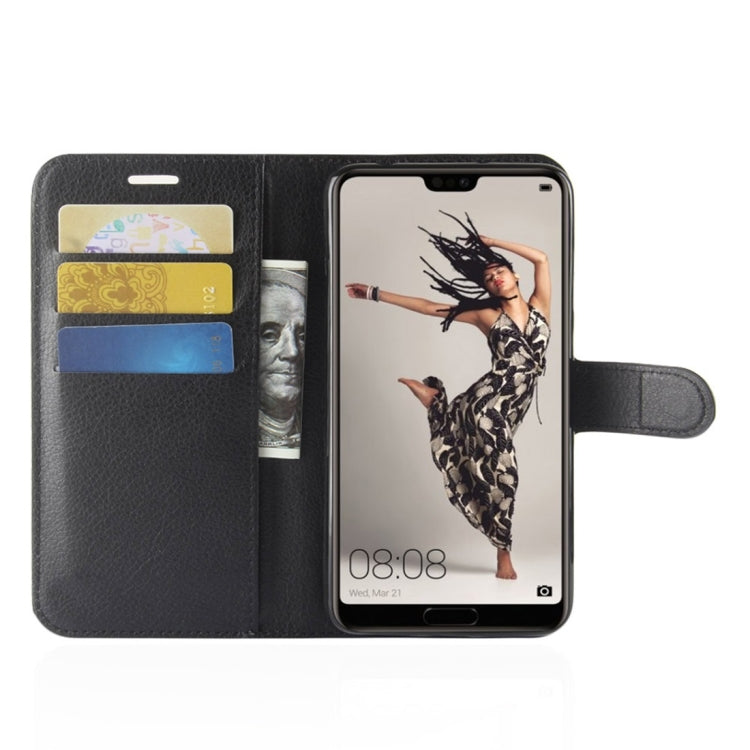 For Huawei  P20 Pro Litchi Texture Horizontal Flip Leather Case with Wallet & Holder & Card Slots, For Huawei P20 Pro