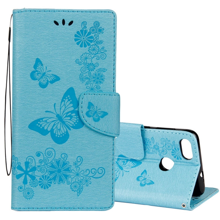 For Huawei  P9 Lite Mini Vintage Embossed Floral Butterfly Pattern Horizontal Flip Leather Case with Card Slot & Holder & Wallet & Lanyard , For P9 Lite Mini