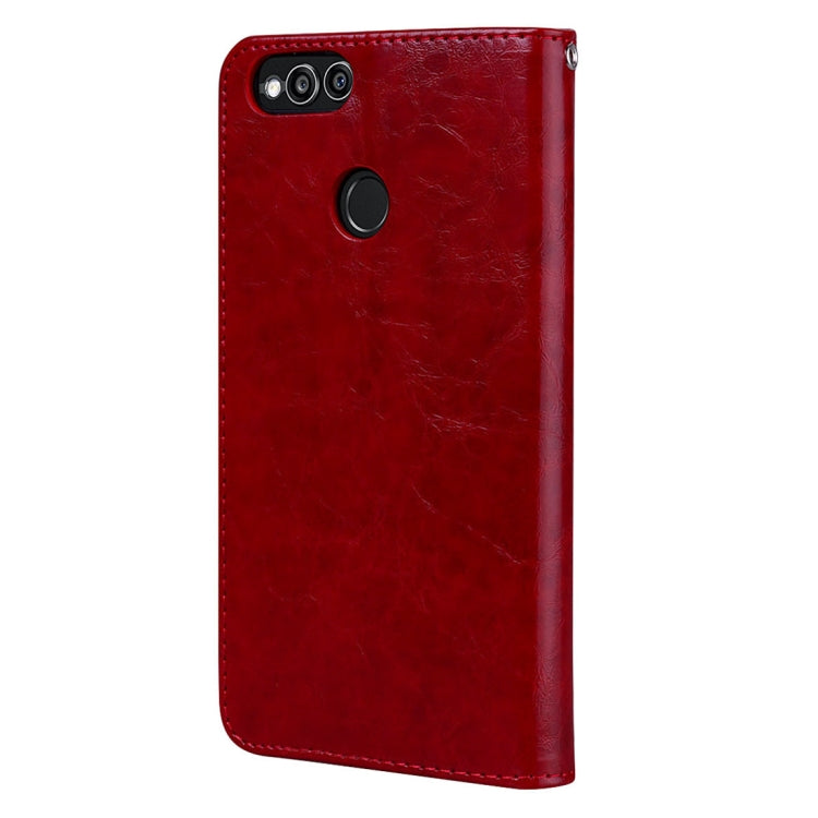 For Huawei Honor Play 7X Business Style Oil Wax Texture Horizontal Flip Leather Case with Holder & Card Slots & Wallet, For Huawei Honor Play 7X