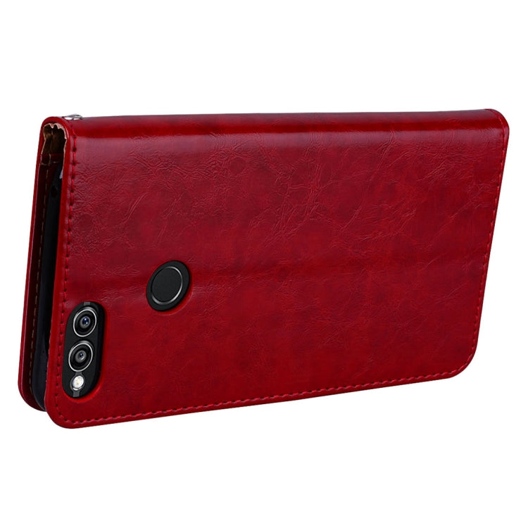 For Huawei Honor Play 7X Business Style Oil Wax Texture Horizontal Flip Leather Case with Holder & Card Slots & Wallet, For Huawei Honor Play 7X