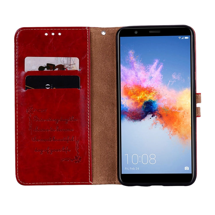 For Huawei Honor Play 7X Business Style Oil Wax Texture Horizontal Flip Leather Case with Holder & Card Slots & Wallet, For Huawei Honor Play 7X