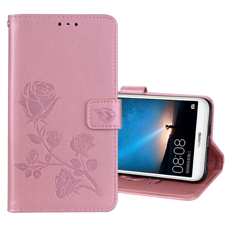 For Huawei Mate 10 Lite Rose Embossed Horizontal Flip Environmental PU Leather Case with Holder & Card Slots & Wallet, For Huawei Mate 10 Lite, Huawei Mate 10 Lite