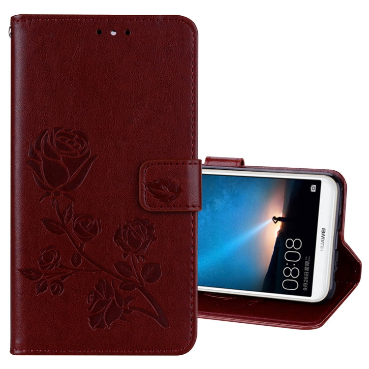 For Huawei Mate 10 Lite Rose Embossed Horizontal Flip Environmental PU Leather Case with Holder & Card Slots & Wallet, For Huawei Mate 10 Lite, Huawei Mate 10 Lite