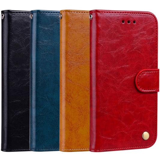 For Huawei P20 Business Style Oil Wax Texture Horizontal Flip Leather Case with Holder & Card Slots & Wallet