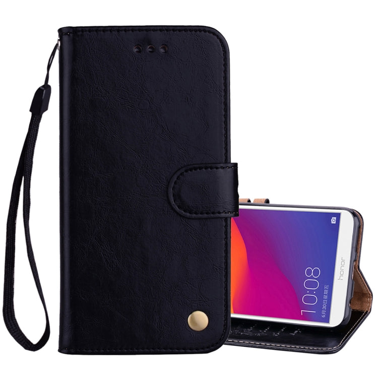Business Style Oil Wax Texture Horizontal Flip Leather Case for Huawei Honor 7C / Enjoy 8 / Y7 (2018) / Y7 Prime (2018) / Nova 2 Lite, with Holder & Card Slots & Wallet, For Honor 7C / Y7 Prime (2018), For Huawei Honor 7C / Y7 Prime (2018)�������������...