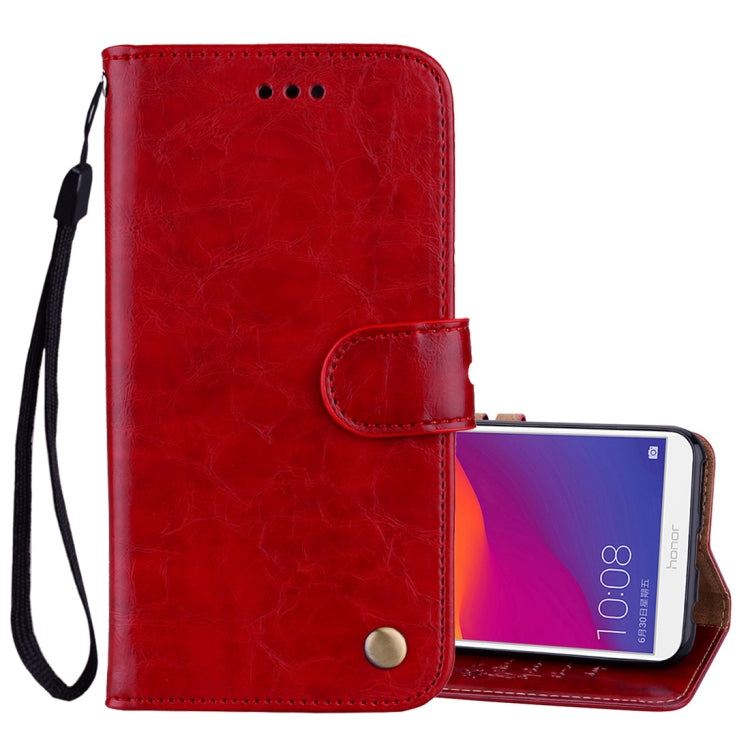 Business Style Oil Wax Texture Horizontal Flip Leather Case for Huawei Honor 7C / Enjoy 8 / Y7 (2018) / Y7 Prime (2018) / Nova 2 Lite, with Holder & Card Slots & Wallet, For Honor 7C / Y7 Prime (2018), For Huawei Honor 7C / Y7 Prime (2018)�������������...