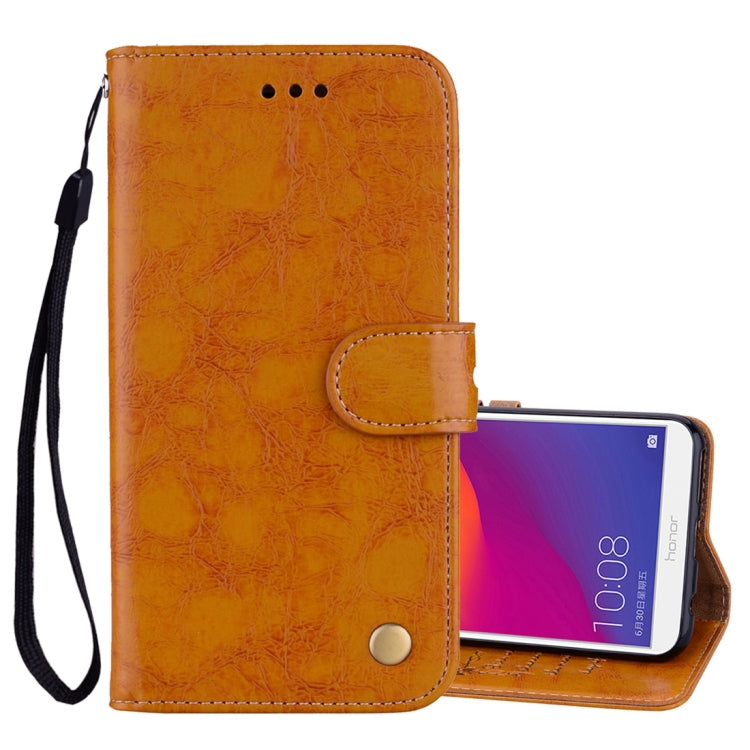 Business Style Oil Wax Texture Horizontal Flip Leather Case for Huawei Honor 7C / Enjoy 8 / Y7 (2018) / Y7 Prime (2018) / Nova 2 Lite, with Holder & Card Slots & Wallet, For Honor 7C / Y7 Prime (2018), For Huawei Honor 7C / Y7 Prime (2018)�������������...