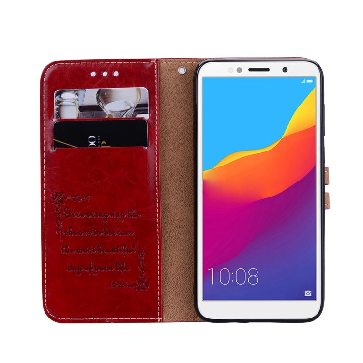 Business Style Oil Wax Texture Horizontal Flip Leather Case for Huawei Y5 (2018) / Y5 Prime (2018) / Honor 7A (Russian Version), with Holder & Card Slots & Wallet, For Huawei Y5 (2018) / Y5 Prime (2018), For Huawei Y5 Prime (2018), For Huawei Y5 (2018)