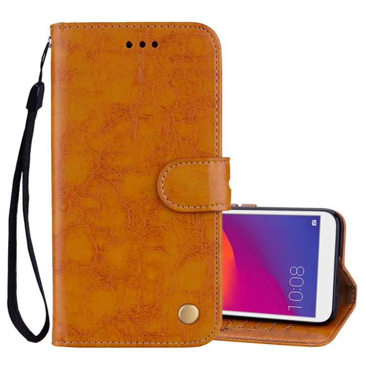 Business Style Oil Wax Texture Horizontal Flip Leather Case for Huawei Y5 (2018) / Y5 Prime (2018) / Honor 7A (Russian Version), with Holder & Card Slots & Wallet, For Huawei Y5 (2018) / Y5 Prime (2018), For Huawei Y5 Prime (2018), For Huawei Y5 (2018)
