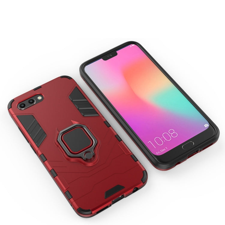 PC + TPU Shockproof Protective Case for Huawei Honor 10, with Magnetic Ring Holder, For Huawei Honor 10
