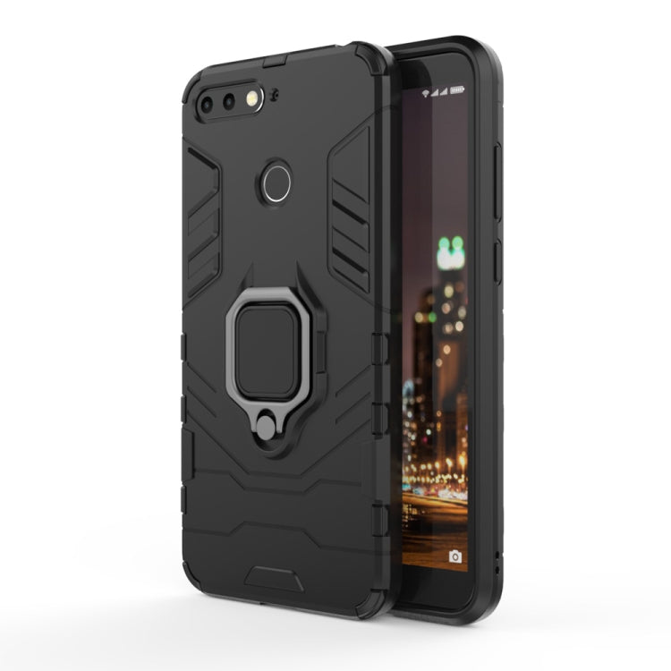 PC + TPU Shockproof Protective Case for Huawei Honor 7A, with Magnetic Ring Holder, For Huawei Honor 7A