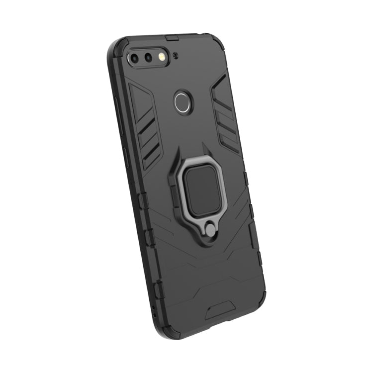 PC + TPU Shockproof Protective Case for Huawei Honor 7A, with Magnetic Ring Holder, For Huawei Honor 7A