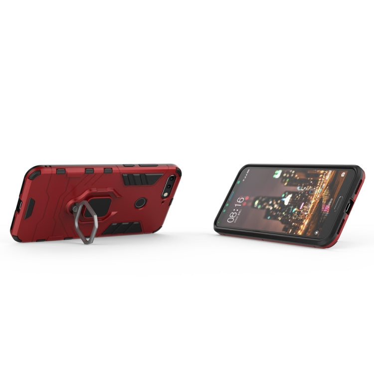 PC + TPU Shockproof Protective Case for Huawei Honor 7A, with Magnetic Ring Holder, For Huawei Honor 7A