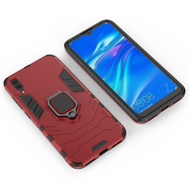 PC + TPU Shockproof Protective Case for Huawei  Enjoy 9, with Magnetic Ring Holder, For Huawei Enjoy 9
