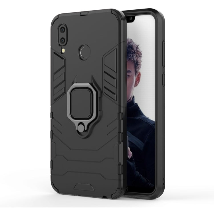 PC + TPU Shockproof Protective Case for Huawei Honor Play, with Magnetic Ring Holder, For Huawei Honor Play