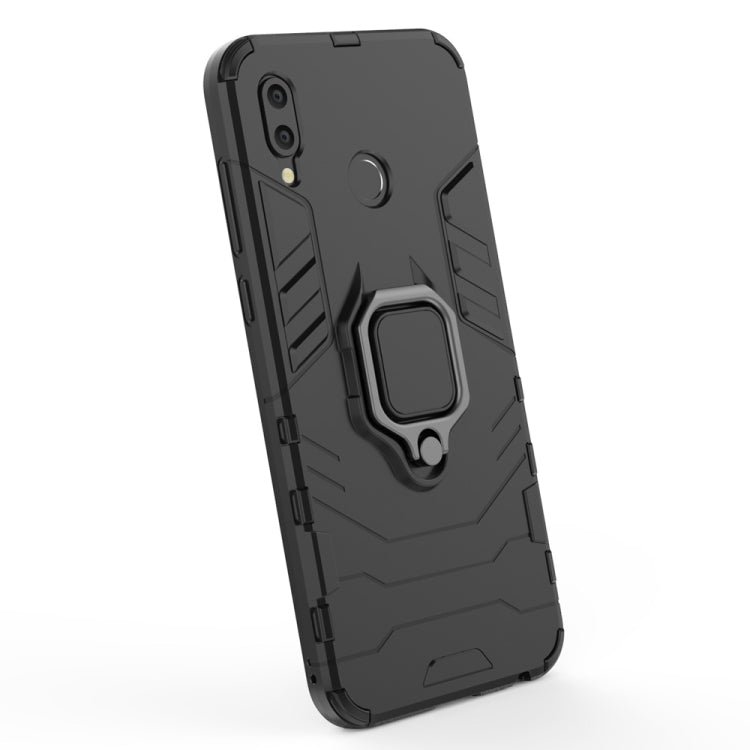 PC + TPU Shockproof Protective Case for Huawei Honor Play, with Magnetic Ring Holder, For Huawei Honor Play