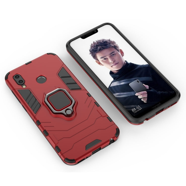 PC + TPU Shockproof Protective Case for Huawei Honor Play, with Magnetic Ring Holder, For Huawei Honor Play