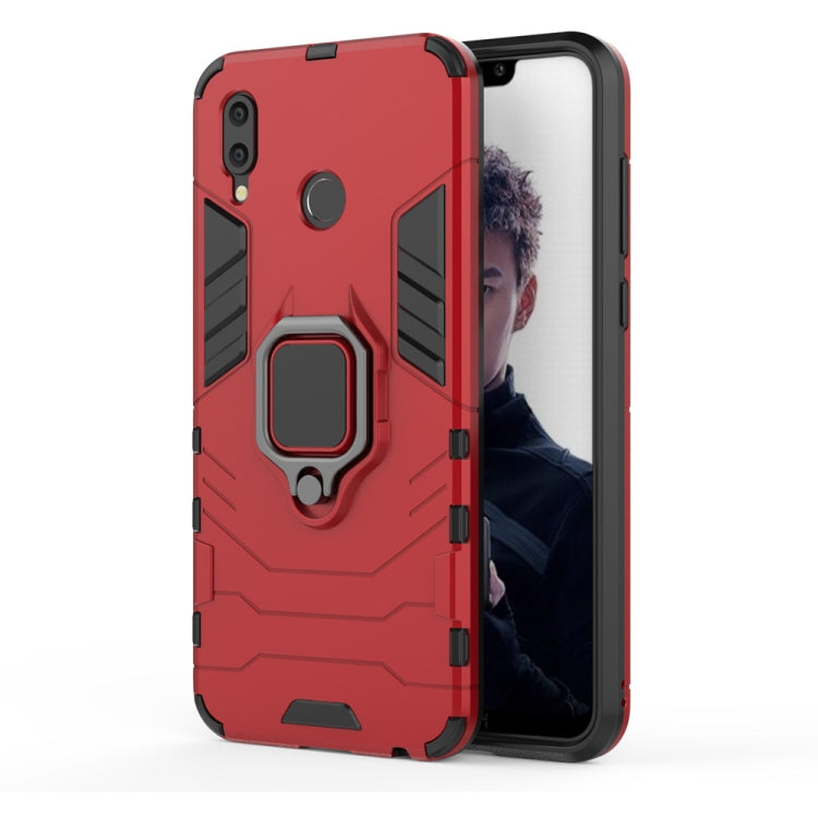 PC + TPU Shockproof Protective Case for Huawei Honor Play, with Magnetic Ring Holder, For Huawei Honor Play