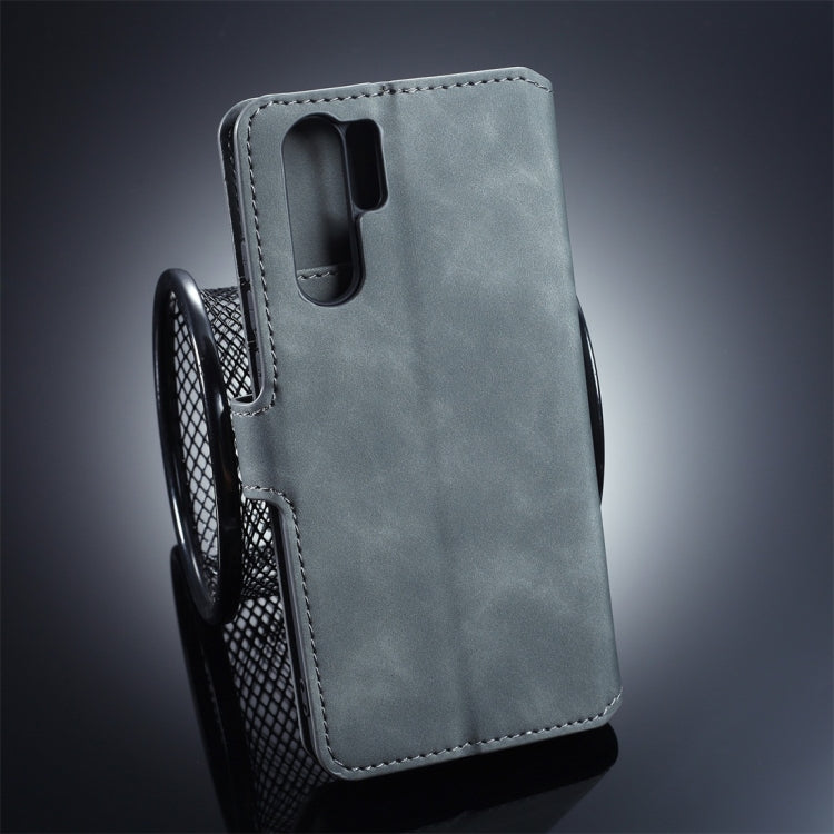 DG.MING Retro Oil Side Horizontal Flip Protective Case for Huawei P30 Pro, with Holder & Card Slots & Wallet, Huawei P30 Pro
