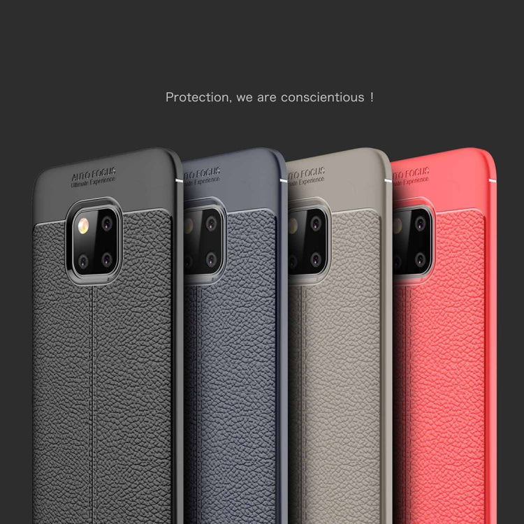 Litchi Texture TPU Shockproof Case for Huawei Mate 20 Pro, For Huawei Mate 20 Pro, For Mate 20 Pro