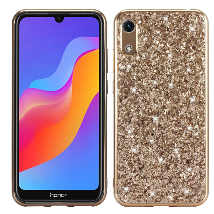 Glitter Powder Shockproof TPU Case for Huawei Honor Play 8A, For Huawei Honor Play 8A