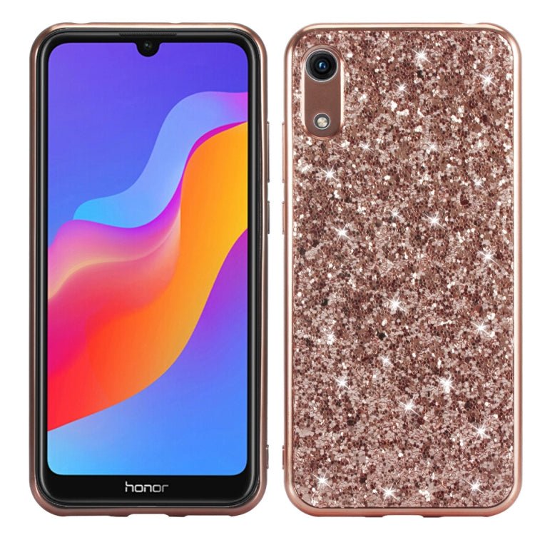 Glitter Powder Shockproof TPU Case for Huawei Honor Play 8A, For Huawei Honor Play 8A