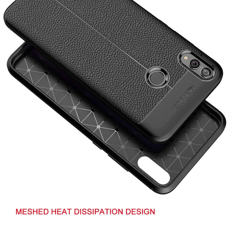 Litchi Texture TPU Shockproof Case for Huawei Honor 8X, For Honor 8X, For Huawei Honor 8X