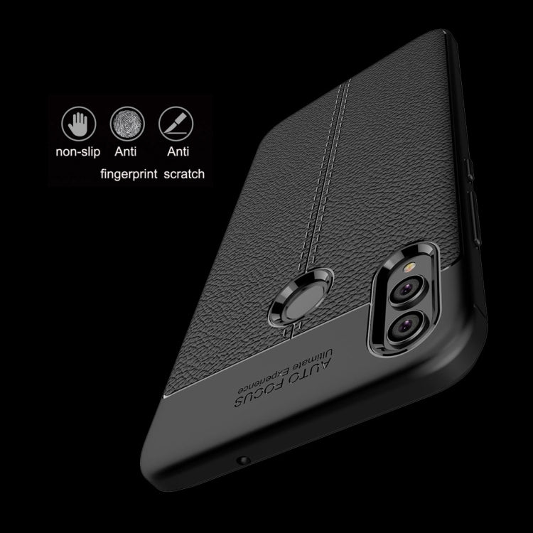 Litchi Texture TPU Shockproof Case for Huawei Honor 8X, For Honor 8X, For Huawei Honor 8X