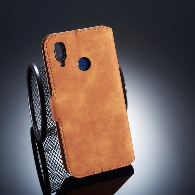 DG.MING Retro Oil Side Horizontal Flip Case for Huawei P20 Lite / Nova 3e, with Holder & Card Slots & Wallet, Huawei P20 Lite / Nova 3e