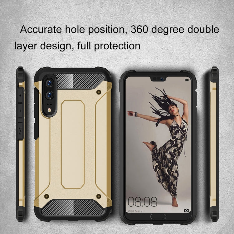 For Huawei  P20 Full-body Rugged TPU + PC Combination Back Cover Case , For Huawei P20, Huawei P20