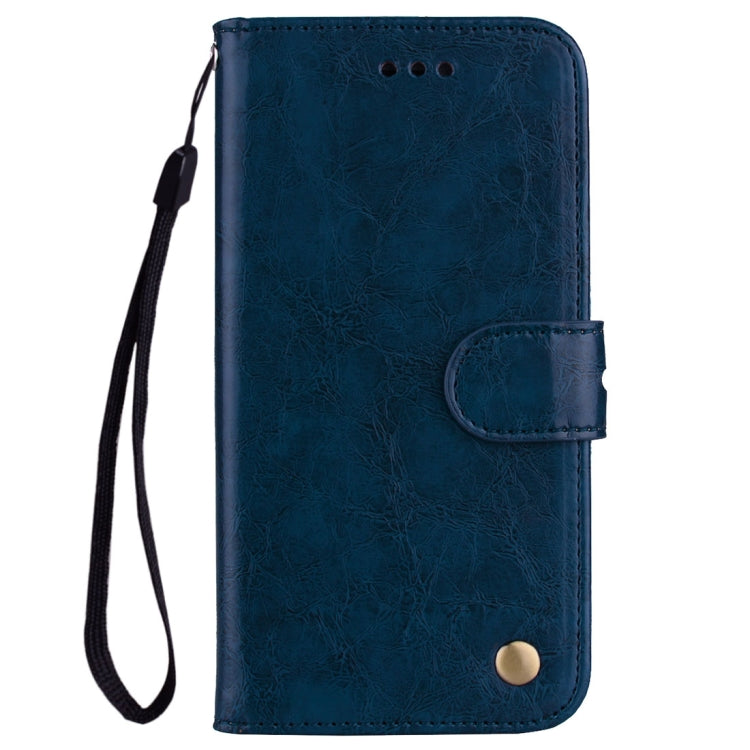 Business Style Oil Wax Texture Horizontal Flip Leather Case for Huawei Honor 7A (with fingerprint hole), with Holder & Card Slots & Wallet