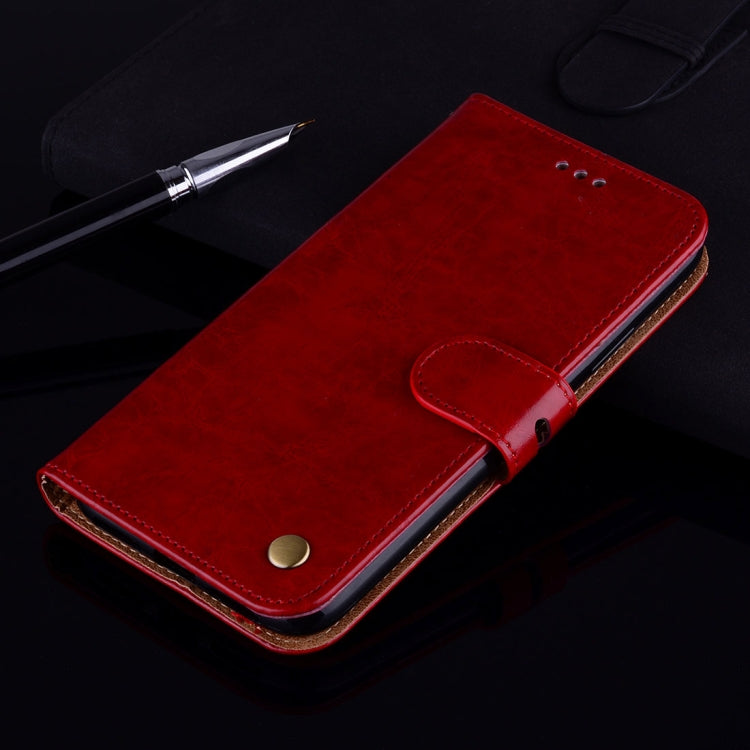Business Style Oil Wax Texture Horizontal Flip Leather Case for Huawei Honor 7A (with fingerprint hole), with Holder & Card Slots & Wallet, For Huawei Honor 7A