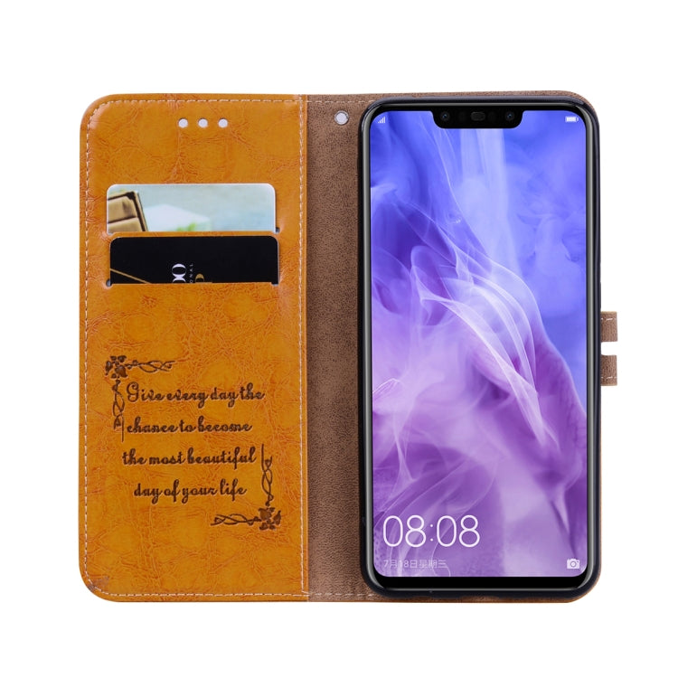 Business Style Oil Wax Texture Horizontal Flip Leather Case for Huawei Nova 3, with Holder & Card Slots & Wallet, For Huawei Nova 3, For Huawei Huawei Nova 3