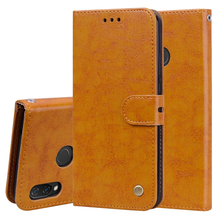 Business Style Oil Wax Texture Horizontal Flip Leather Case for Huawei Nova 3, with Holder & Card Slots & Wallet, For Huawei Nova 3, For Huawei Huawei Nova 3