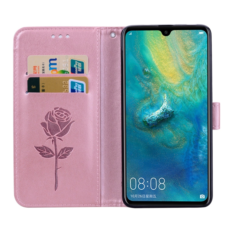 Rose Embossed Horizontal Flip PU Leather Case for Huawei Mate 20, with Holder & Card Slots & Wallet, For Huawei Mate 20, Huawei Mate 20