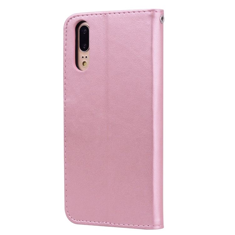 Rose Embossed Horizontal Flip PU Leather Case for Huawei P20, with Holder & Card Slots & Wallet, For Huawei P20, Huawei P20