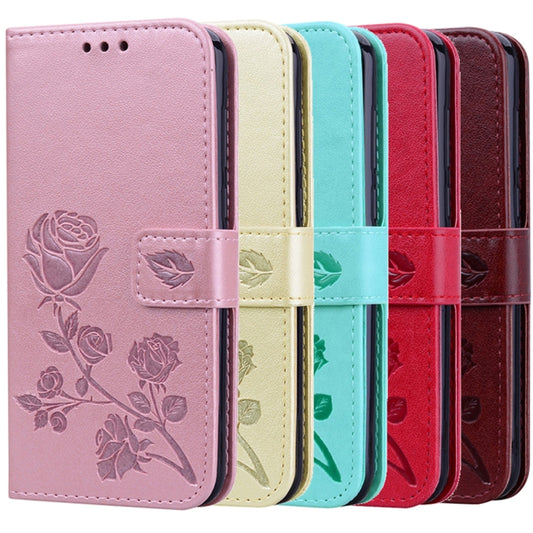 Rose Embossed Horizontal Flip PU Leather Case for Huawei Honor 10 Lite, with Holder & Card Slots & Wallet