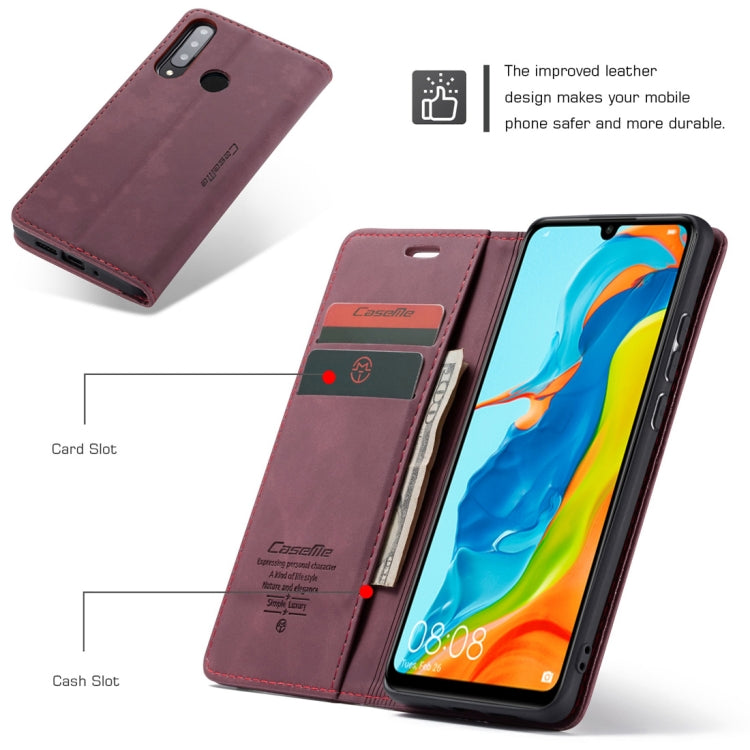 CaseMe-013 Multifunctional Retro Frosted Horizontal Flip Leather Case for Huawei P30 Lite, with Card Slot & Holder & Wallet, For Huawei P30 Lite