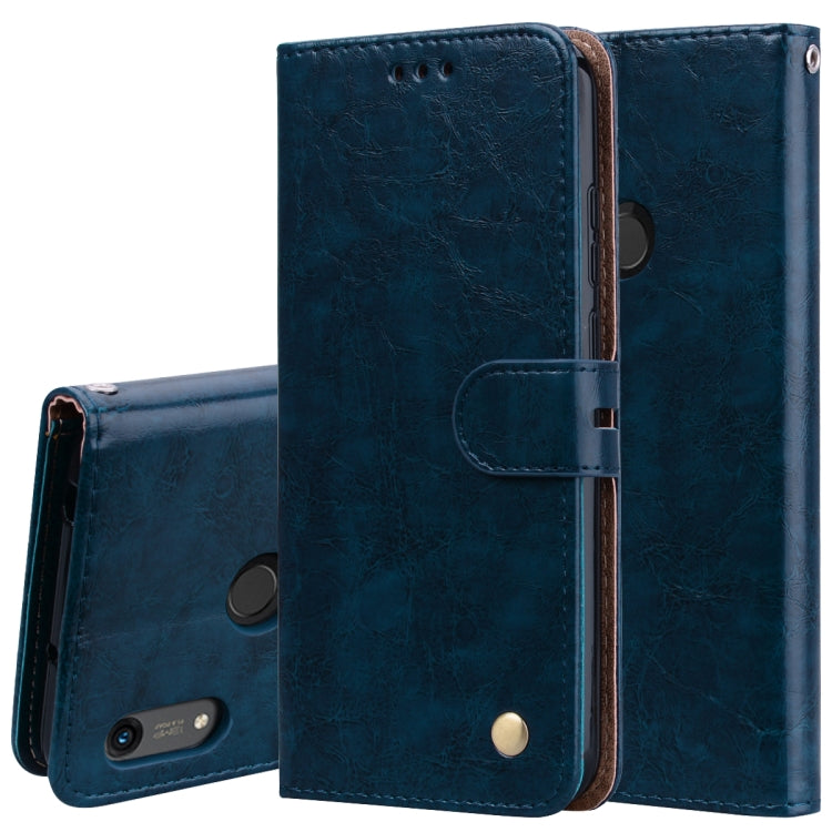 Business Style Oil Wax Texture Horizontal Flip Leather Case for Huawei Y6 (2019) / Honor 8A, with Holder & Card Slots & Wallet, For Huawei Y6 (2019) / Honor 8A, For Huawei Honor 8A